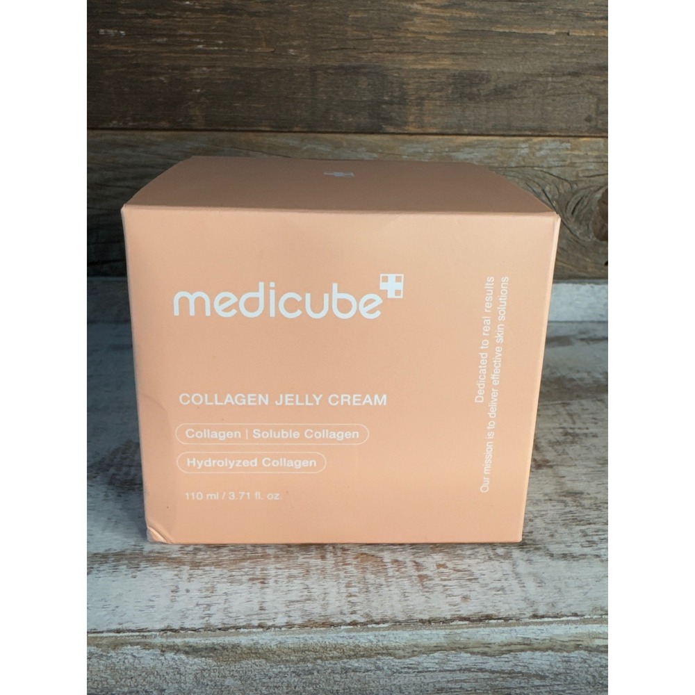 Medicube Collagen Jelly Cream 110ml NIB Transparent Glass Skin Exp 2029 MSRP $34